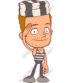  Charming character is a prisoner cartoon