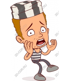  Cartoon Panic-Prisoner