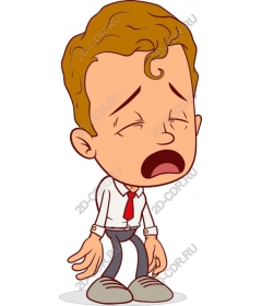 Expressive Frustrated Cartoon Character