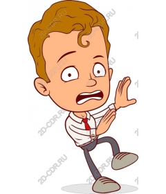 Stunned businessman