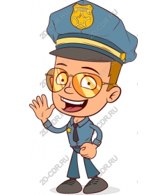  Adorable cartoon policeman