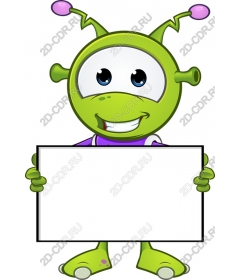 Friendly alien character