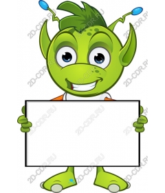 Friendly alien character