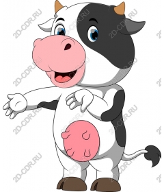  Cute cartoon cow