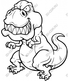  Fierce cartoon T-Rex