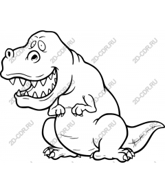  Cute cartoon Tyrannosaurus Rex