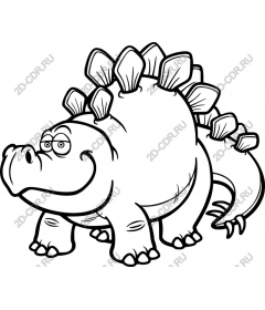  Adorable cartoon stegosaurus