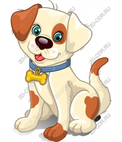  Cute cartoon puppy