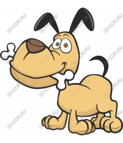  Funny cartoon dog