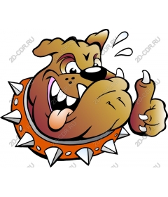  The character of the cartoon "the Bulldog"