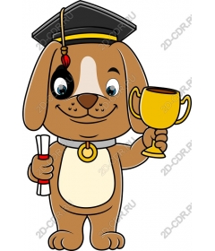  Adorable dog graduate