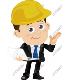  Cartoon character "Builder"