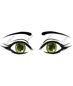  Bright green eyes