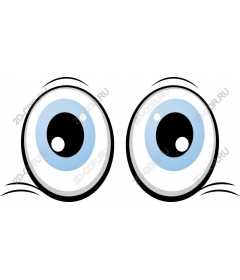 Eyes in cartoon style