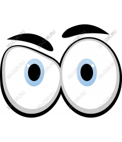 Playful cartoon eyes