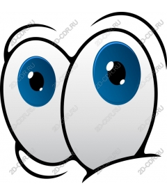 Expressive cartoon eyes