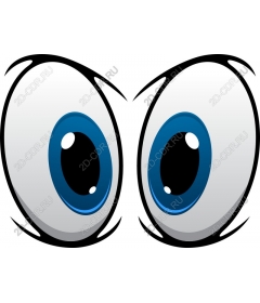 Expressive cartoon eyes