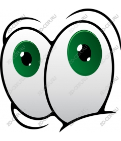 Playful green eyes