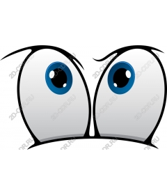 Expressive cartoon eyes