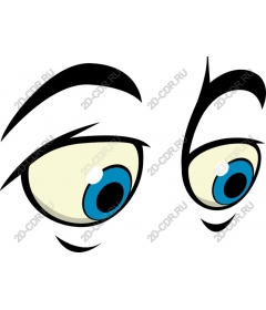 Expressive blue eyes