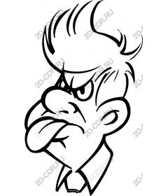 Grouchy character
