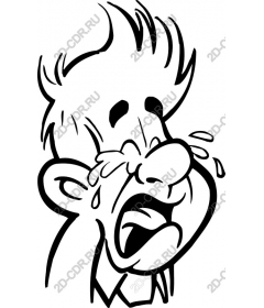  Crying cartoon character