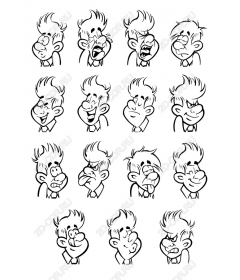The set of characters "Fanciful emotions"