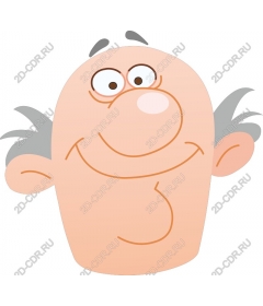  Joyful cartoon character "an old man"
