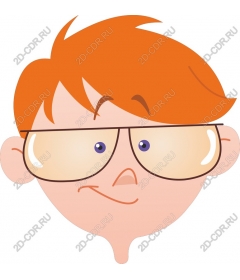 Playful cartoon boy