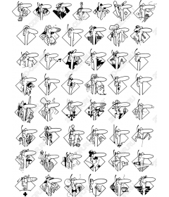 A set of whimsical characters