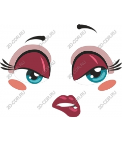  Chic glamorous face