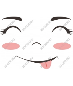 Cute smiling face
