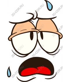 Expressive cartoon character