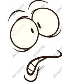 Strange surprised face