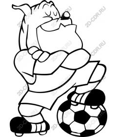 Cheerful dog-the player