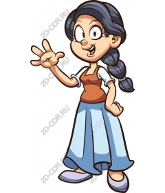 Cheerful young girl