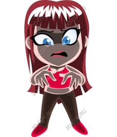  Bizarre cartoon girl