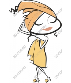 Stylish woman in bath towel
