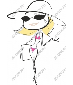 Stylish summer girl
