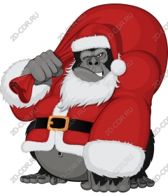 Santa Claus Gorilla