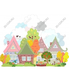  Colourful village