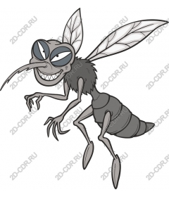  Bizarre cartoon mosquito