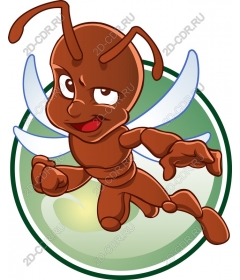 Playful winged ant