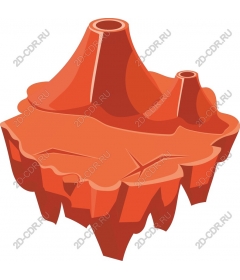  Floating volcanic island