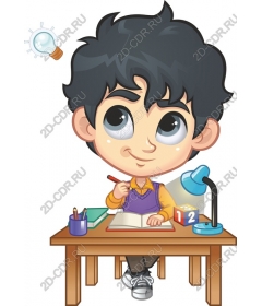  Cute young scientist