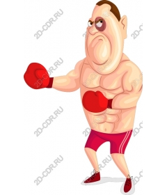  Динамичный мускулистый боксер