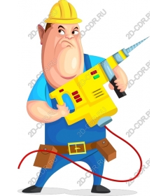  Builder with a drill