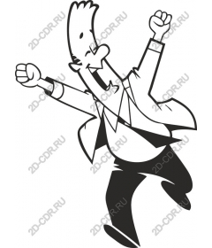  Joyous celebration for businessmen