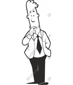 Thoughtful businessman