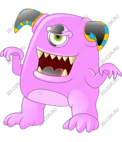  Fancy pink monster
